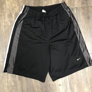 Vintage Nike Dazzle Shorts‎ Basketball Men Size XL Black Gray Swoosh y2k Loose